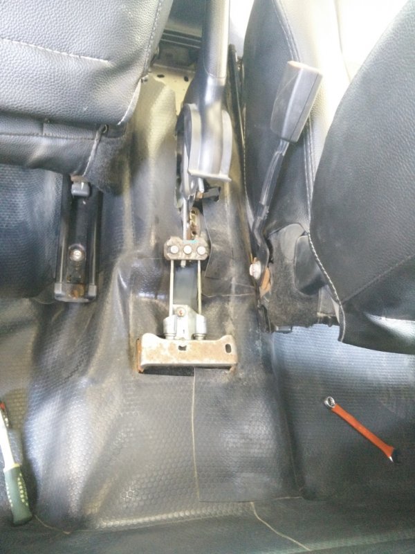 3. Handbrake console removed.jpg