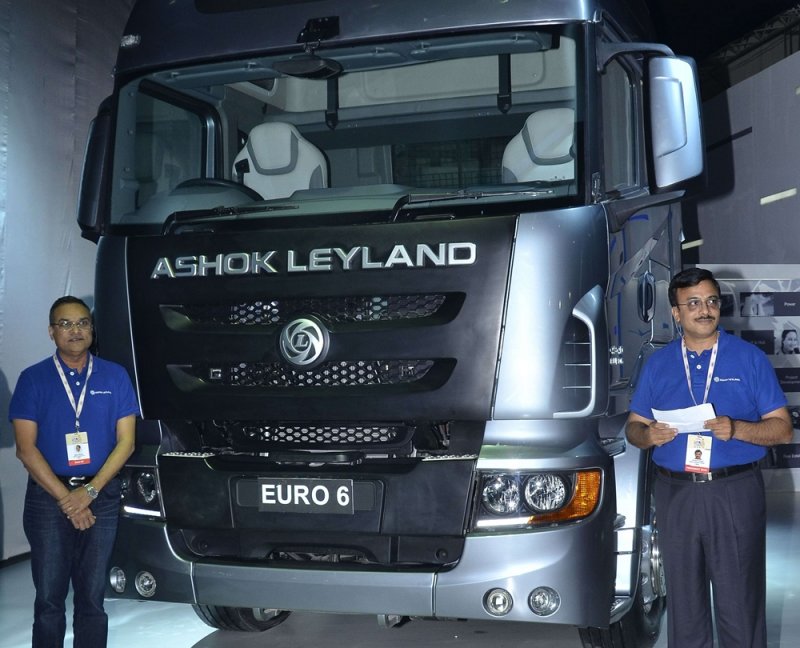 Ashok Leyland launches 4940 India First Euro 6 compliant truck.jpg