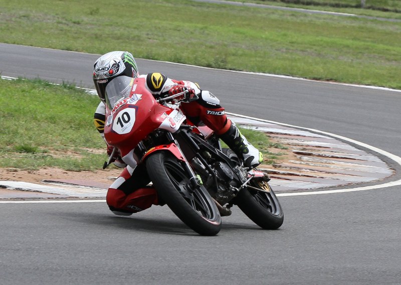 Mithun Kumar, winner of the Pro-Stock race (July 09).JPG