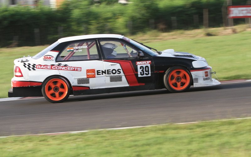 Deepak Paul Chinnappa (Bengaluru), who took pole position in Indian Touring Cars class (Sept 15).JPG