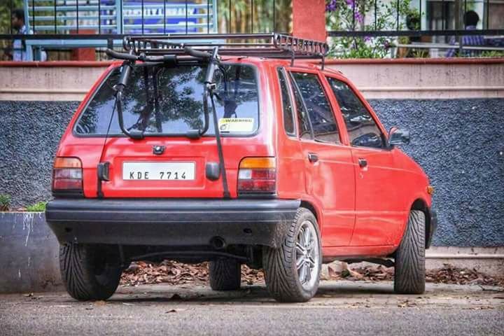 White Alto 800 Modified In Kerala