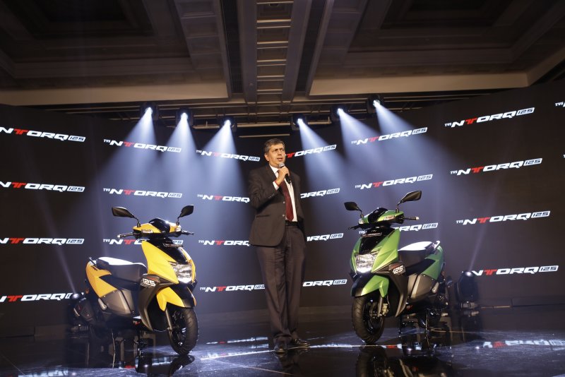 Mr. KN Radhakrishnan, President and Chief Executive Officer, TVS Motor Company at the launch of .jpg