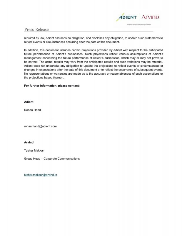 Adient Arvind - Final press release-3.jpg