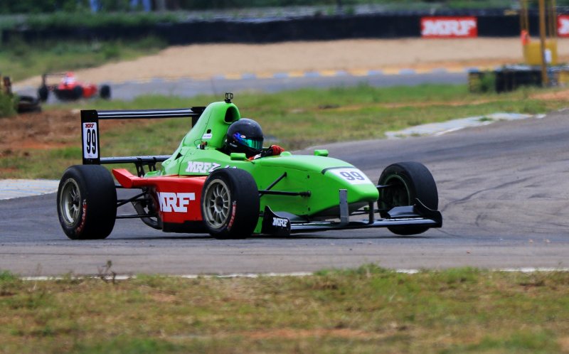 Raghul Rangasamy, quickest in MRF F1600 category (June 22).JPG