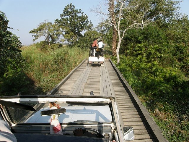 The jeep safari over rickety bridges.JPG