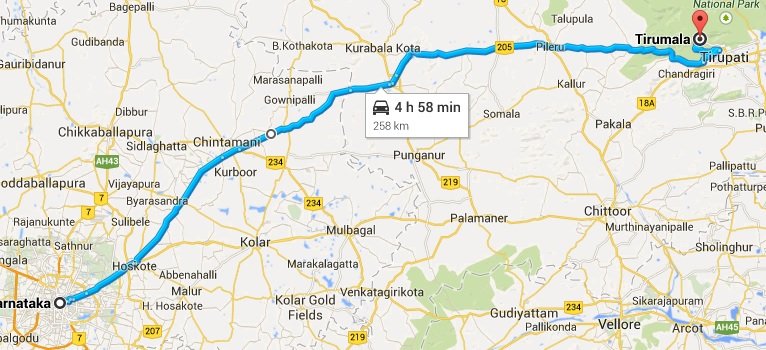 Bangalore To Madanapalle Route Map Advice Required: Bangalore -> Tirumala Route | The Automotive India