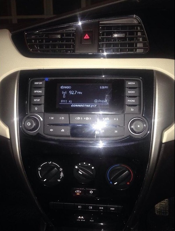 Tata Zest AC Console Interior.jpg