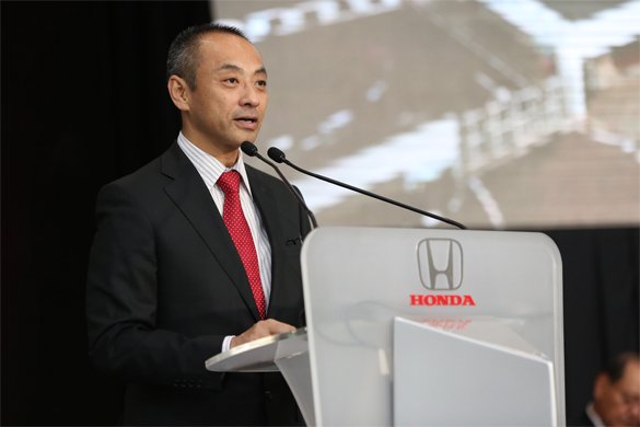 1.Yoichiro Ueno, MD & CEO of Honda Malaysia giving speech.jpg