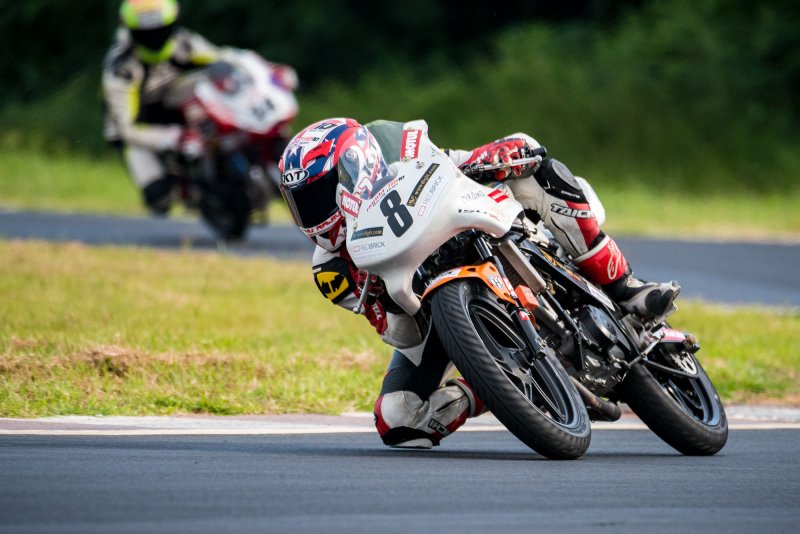 Rajiv Sethu, pole position in Pro Stock 165cc (Oct 8).jpg