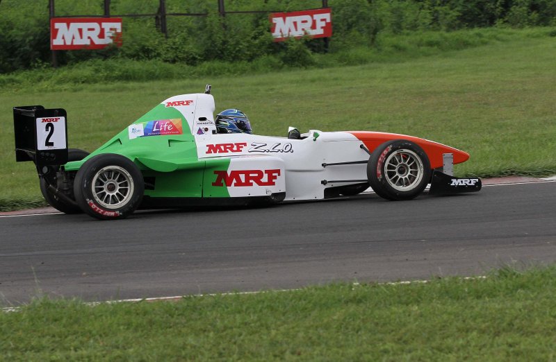 Anindith Reddy, fastest in MRF FF1600 practice session (Aug 18).JPG