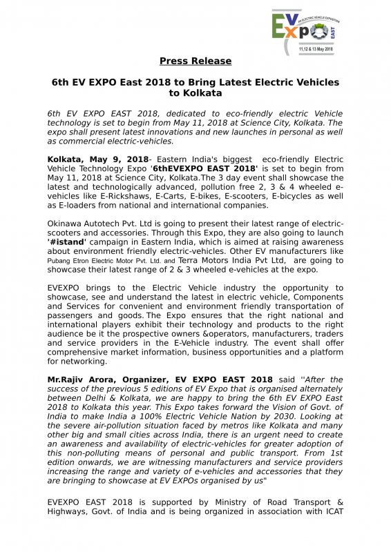 Press Release-EV EXPO East 2018-9th May-1.jpg