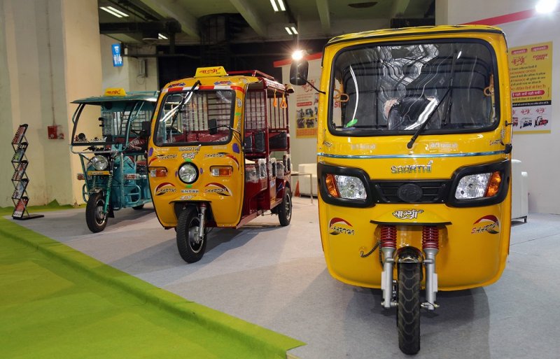 'Saarthi' brand e-Autos with Lithium Ion battery & car Suspensions by Champion Polyplast.jpg