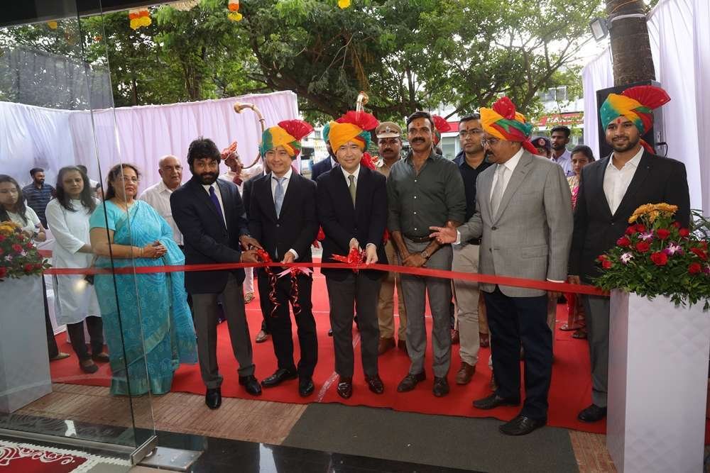 Ribbon Cutting Ceremony - Mr. Toru Kishimoto & Mr. Riyaz Nadaf, along with other dignitaries .JPG